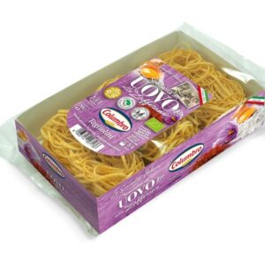 tagliatelles au safran oeufs pâtes jaunes italiennes