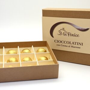 chocolats fourrés crème marrons faits main cadeau dessert