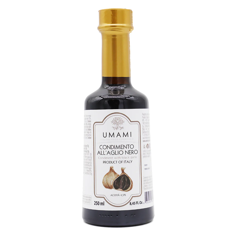 condiment ail noir balsamique aigre-doux fromage viande grillée