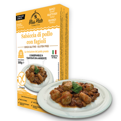 saucisse poulet haricots sans gluten plat préparé protéines